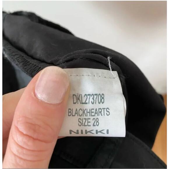 David Kahn Nikki Blackhearts Skinny Zipper Pants 28 - Picture 6 of 6